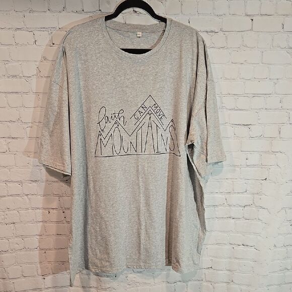Women's plus size 4X gray faith t shirt - Picture 1 of 6